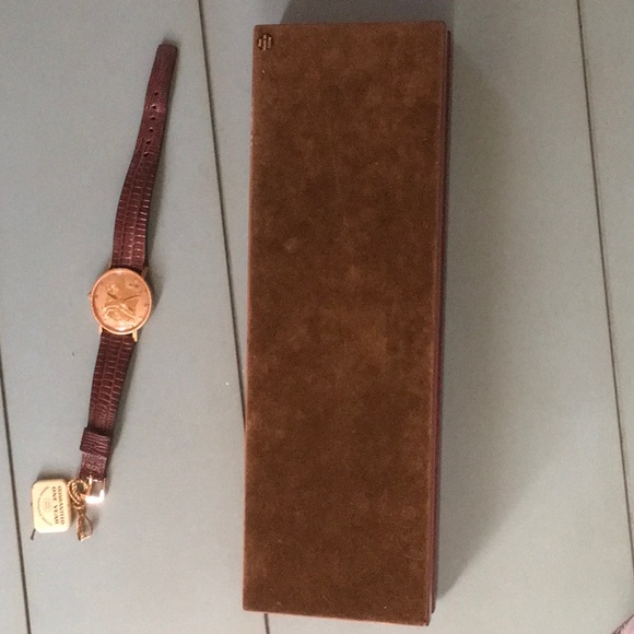 Jules RaCine Gold Liberty Coin Face Wrist Watch - Picture 12 of 16